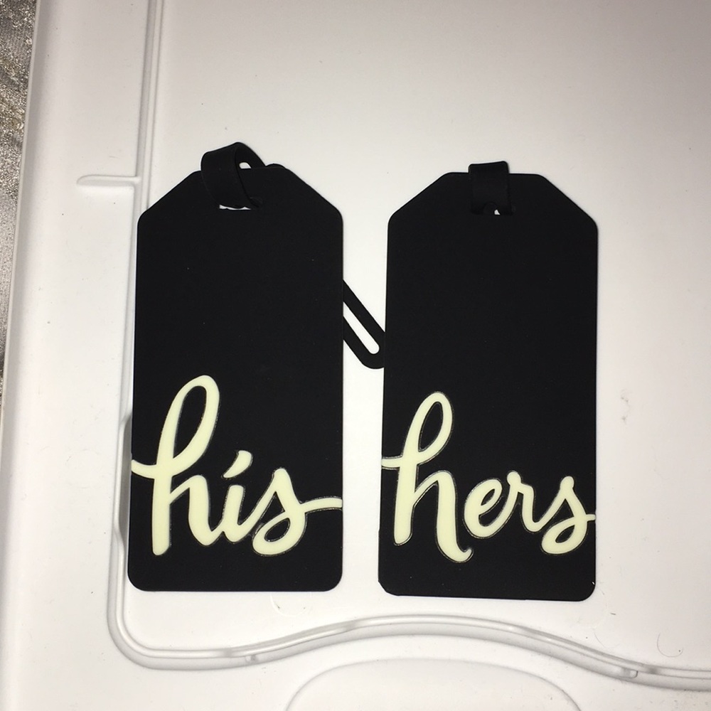 Brand new Kate Spade His/Hers luggage tags